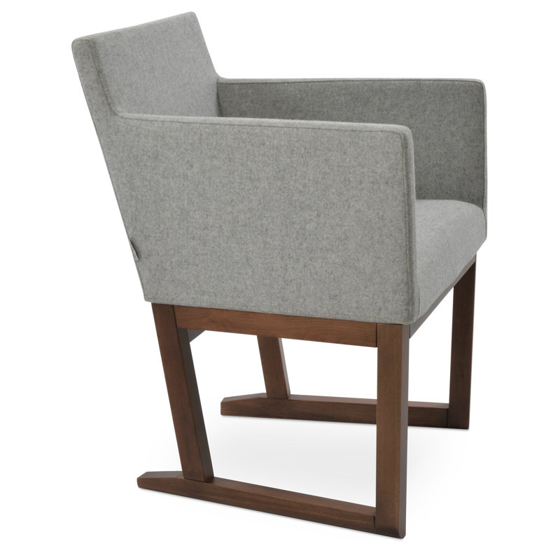 Fauteuil Harbut, Laine argentée