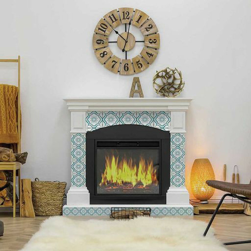 12'' W x 12'' L Vinyl Peel and Stick Mosaic Tile, Teal
