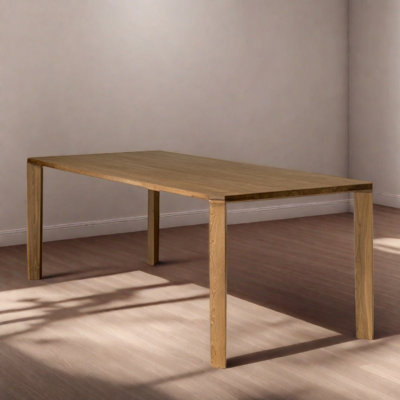 Modern simple solid wood dining table