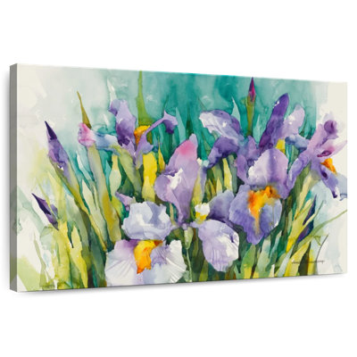 Harnek iris mauves en fleurs