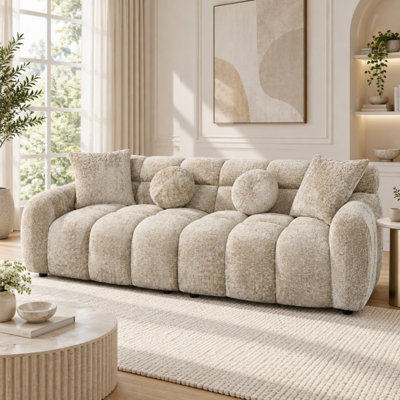 Canapé capitonné moelleux de 87,3 pouces pour salon