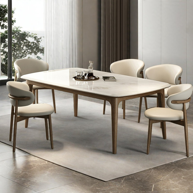 Tables de salle à manger rectangulaire Luxury, 7, H 29,9 po x L 70,8 po x l 35,4 po