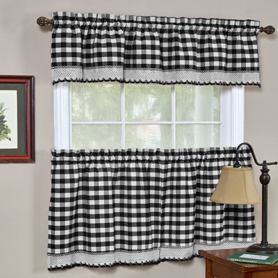 Tejeda Plaid Tailored Window Valance