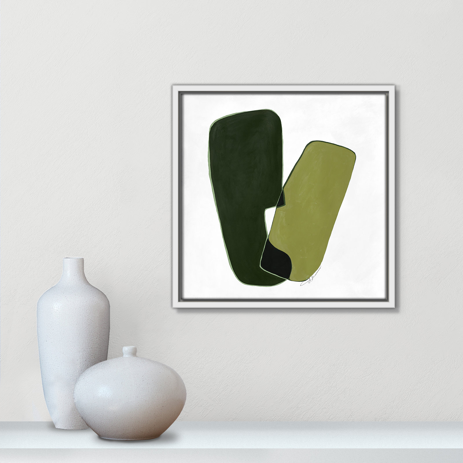 Unity II Print by , 13.5" H x 13.5" W, White