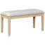 Ensemble de table de salle à manger extensible 6 pièces avec banc et chaises rembourrées Gerlach