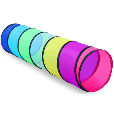 Tunnel de jeu coloré intérieur / extérieur l 71 po x P 19 po Wilwolfer