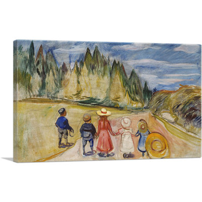 «The Fairytale Forest 1902» par Edvard Munch, reproduction d'art sur toile tendue