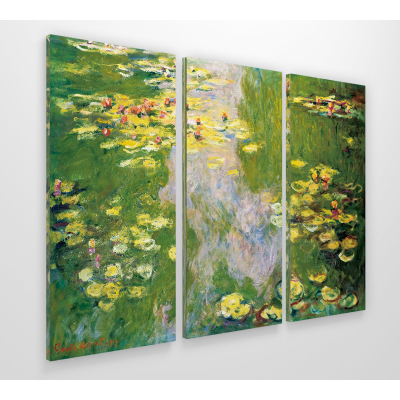 Water Lilly - Impression sur toile tendue, H 24 po x l 36 po x P 1,5 po