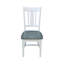 Chaise d'appoint en bois massif Evalyn-48372500