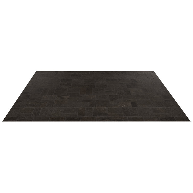 Dominion French Pattern 11.8 in x 15.7 in Matte Limestone Look Porcelain Floor and Wall Mosaic Tile