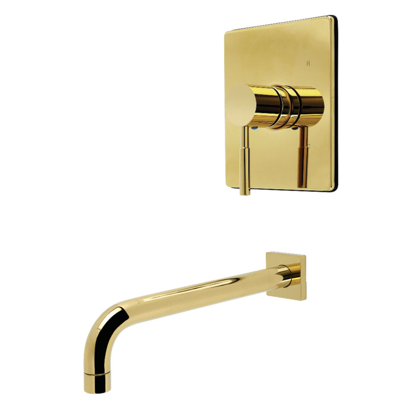 Kingston Brass Concord Single-Handle Pressure Balanced Tub Faucet, Polished Brass