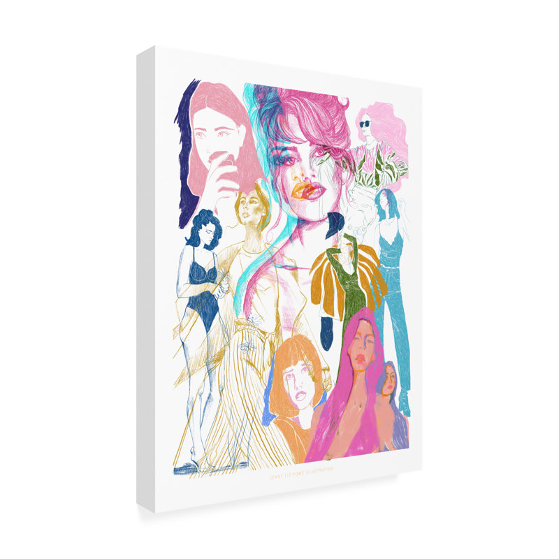 Œuvre sur toile «Bachelor jol lr Rome», H 19 po x l 14 po