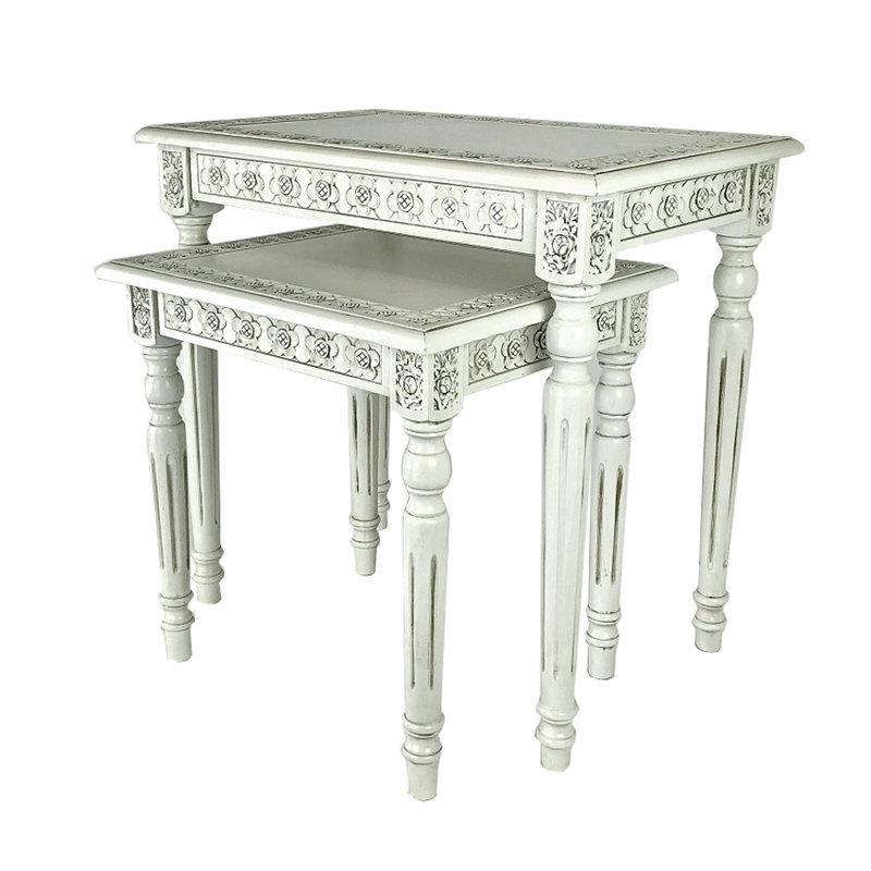 Malbaie Solid Wood Nesting Tables