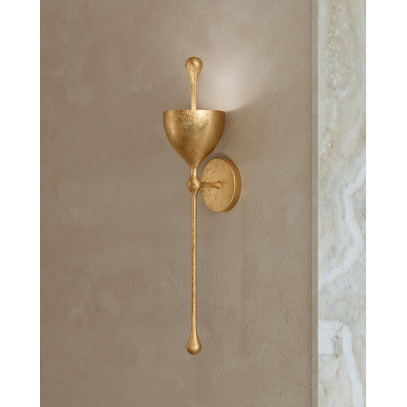 Antalya 1 Light Wall Sconce, Vintage Gold Leaf