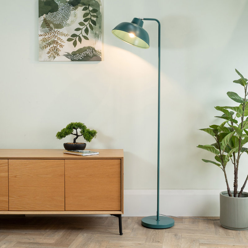 Ridglea 153cm Traditional Floor Lamp, Yes, Teal
