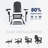 Adirondack Rocking Chair with Retractable Ottoman and Cup Holders-271589398