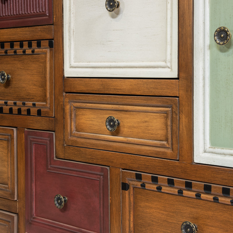 Commode d'apothicaire décorative à 9 tiroirs