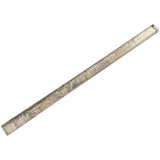 Pencil 12'' x 0.5'' Glass Border Tile