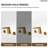 Widespread Bathroom Faucet 3 Hole, 2-handle Bathroom Sink Faucet with Drain Assembly-79598404