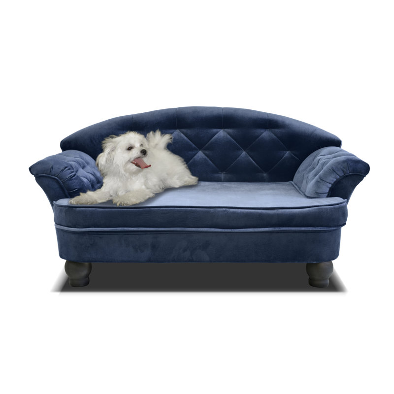 Debose Orthopedic Polyester Pet Bed, Blue