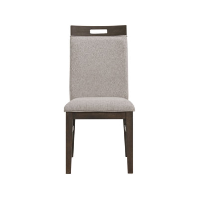 Rabecca Side Chair, Upholstered Back with 4 Legs, Reclaimed Chevron
