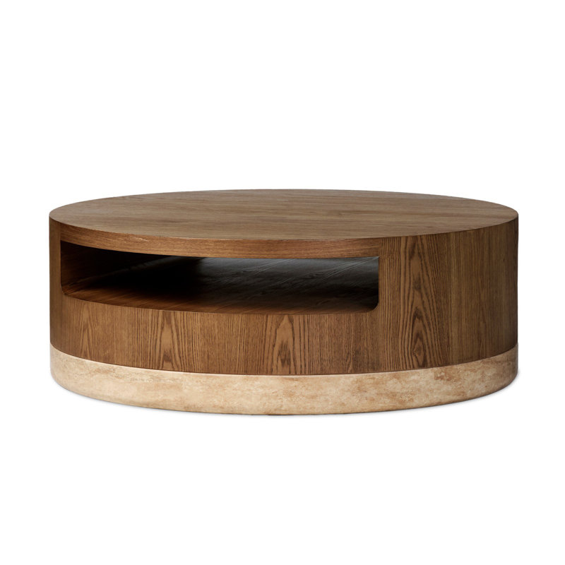 Sager Coffee Table-Golden Travertine