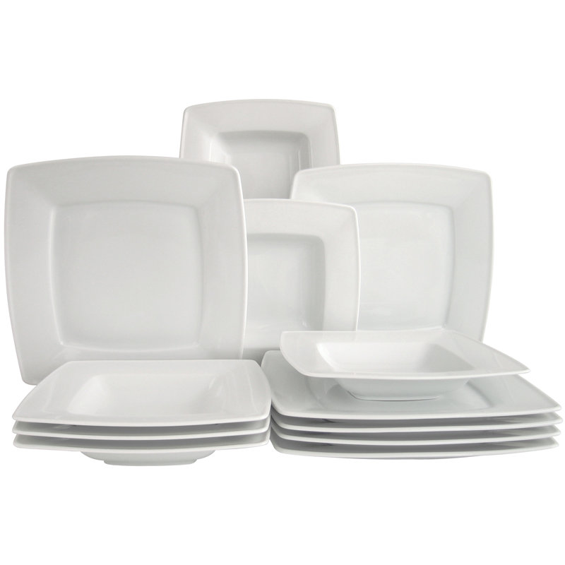 Victoria WeiÃ 12 Piece Bone China Dinnerware Set, Service for 6