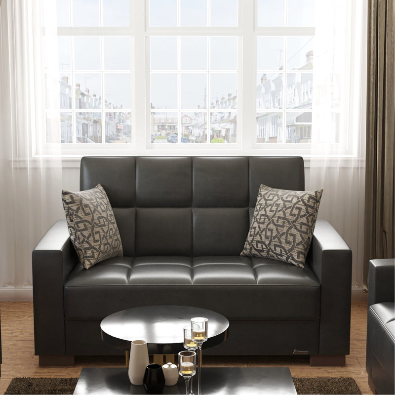 Rembourré avec fonction de rangement en cuir, confortable et tendance pour le rangement des salons, décoration intérieure pratique