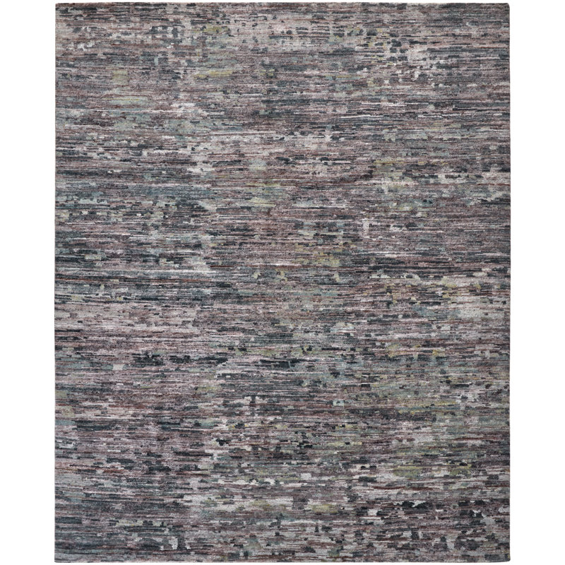 Wool Abstract Indoor Rug, Rectangle 3'6" x 5'6"