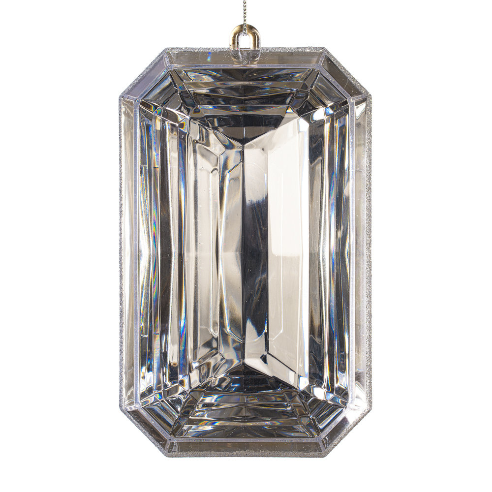 8" Shatterproof Holiday Ornament, Silver