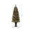 Arbre de Noël artificiel vert avec lumières claires / blanches-893898171