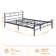 Aaru Heart Design Metal Bed Frame with Headboard & Footboard
