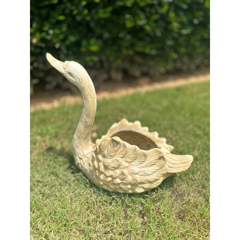 Resin Swan Planter