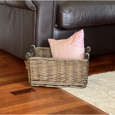 Three Posts Wicker Decorative Basket
