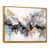Toile avec cadre flottant or