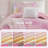 Modern Bedding Sets Twin XL Microfiber Pink Watercolor Tie Dye Home