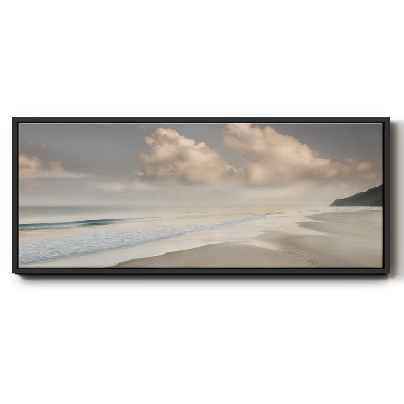 Brighton Shore, reproduction d'art sur toile, Noir, H 20 po x l 50 po x P 1,5 po