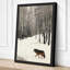 Wolf in Winter Forest Scandinavian - Wrapped Canvas-1307895451-1307895452