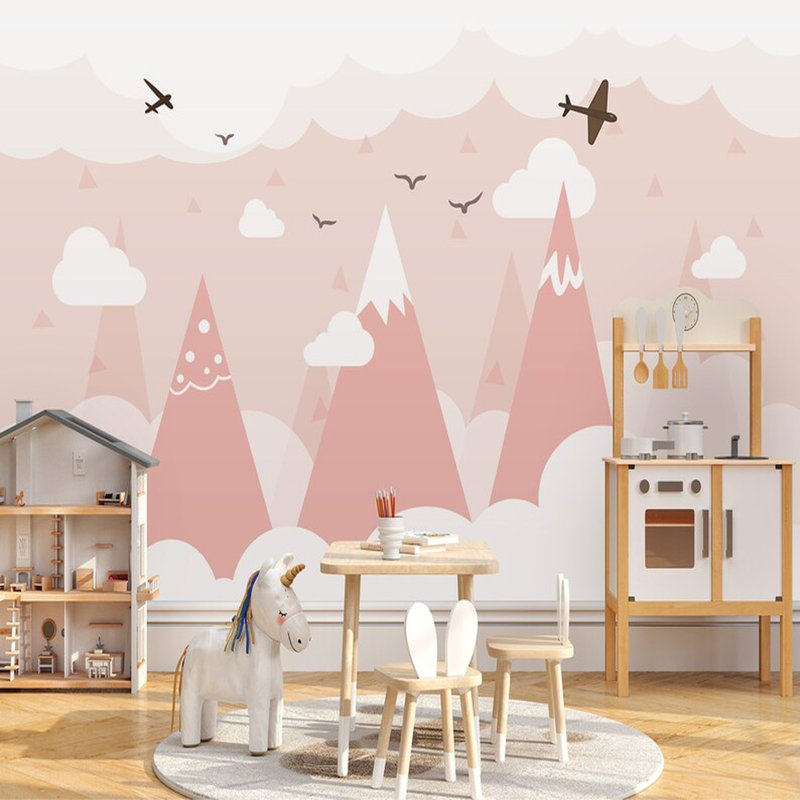 Blush Peaks & Paper Planes, 204" L x 114" W