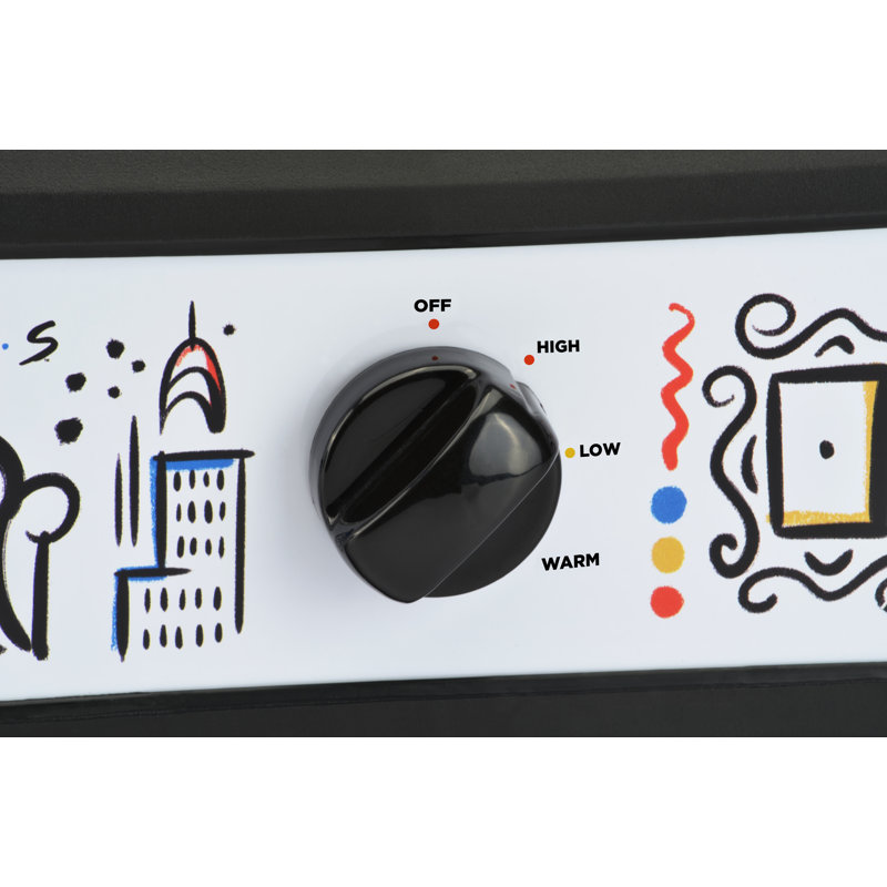 Friends Themed White Triple Slow Cooker Buffet Server