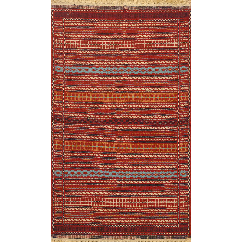 Tapis géométrique kilim 3 x 5