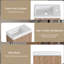 Meuble-lavabo mural 18,5 po, meuble-lavabo flottant avec lavabo en résine, meuble-lavabo simple avec porte simple à fermeture douce pour la salle de bain, noyer naturel-1578905002