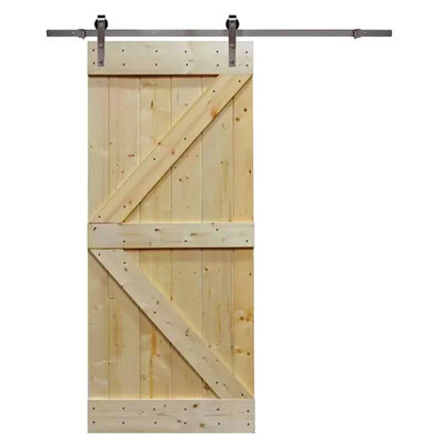 Calhome 84 in. H Barn Door