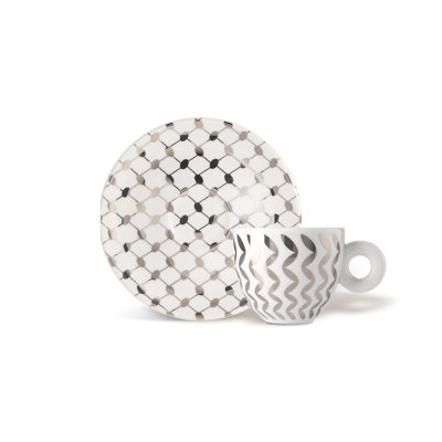 Mona Hatoum illy Art Collection - Set of 6 Cappuccino Cups and Saucers