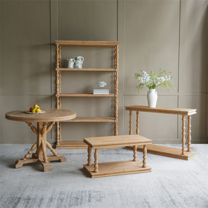 Table basse rectangulaire à 2 niveaux 36x18x18 "