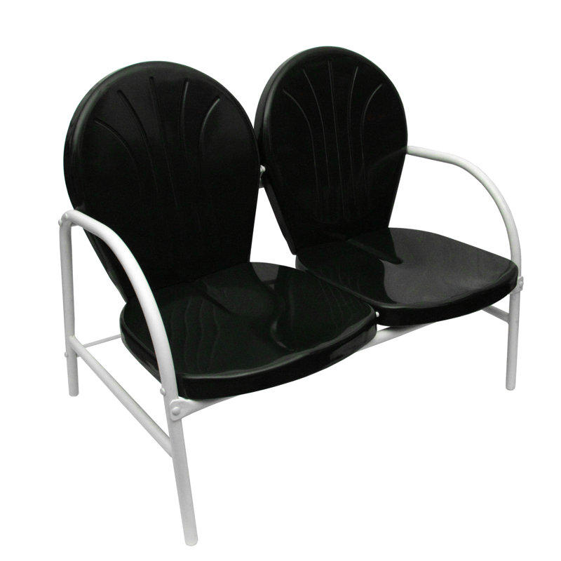 Fauteuil tulipe 41 po, Noir / Blanc