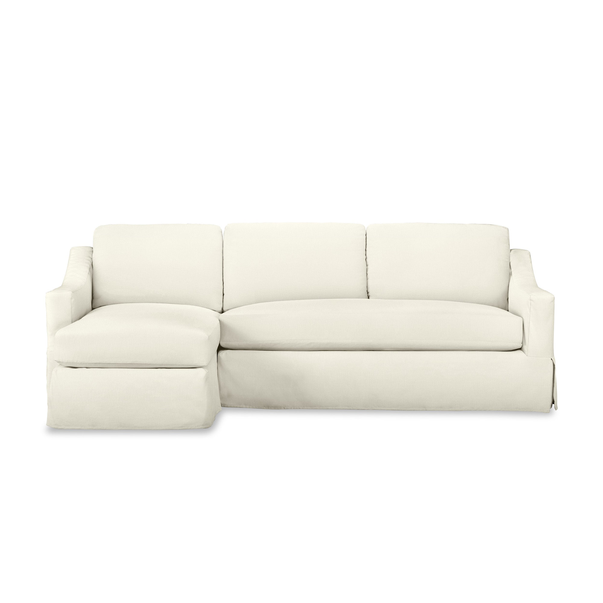 Cranbrook Upholstered L-Sectional, Left Hand Facing, Bayou Natural Canvas