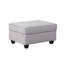 Canapé modulaire en L gris clair de 7 po avec repose-pieds et porte-gobelet Cooper-908449928