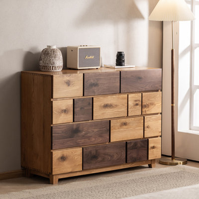 55.12" Brown Standard Solid Wood Accent Chest