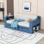 Lit de jour convertible en bois avec bureau intégré et tiroir-361885393-361885392